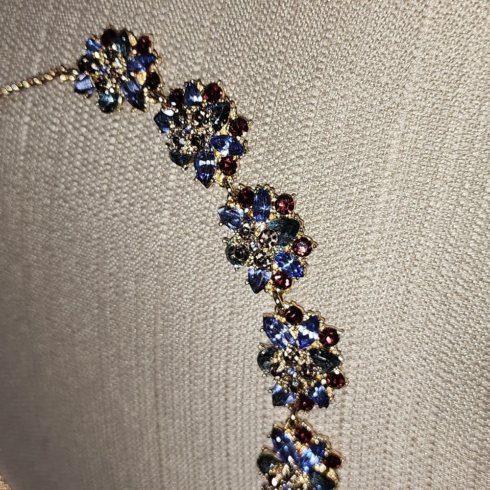 New Charter Club Gold-Tone Multicolored Mixed Stone Necklace